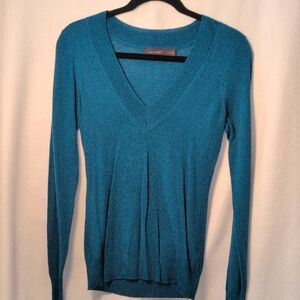 The Limited Turquoise V-Neck Sweater